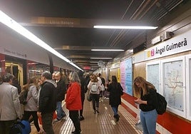 Usuarios de Metrovalencia en una imagen de archivo.