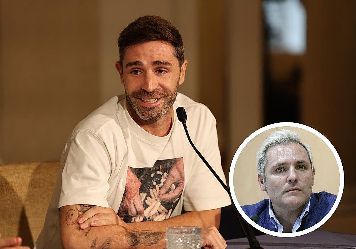 Yeray, en su rueda de prensa para explicar su sanción.