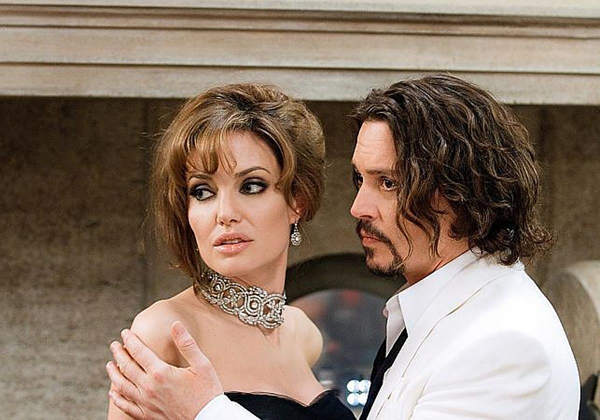 Angelina Jolie y Johnny Depp en una secuencia de la película 'The Tourist'.