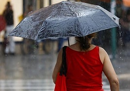 Lluvia en Valencia.