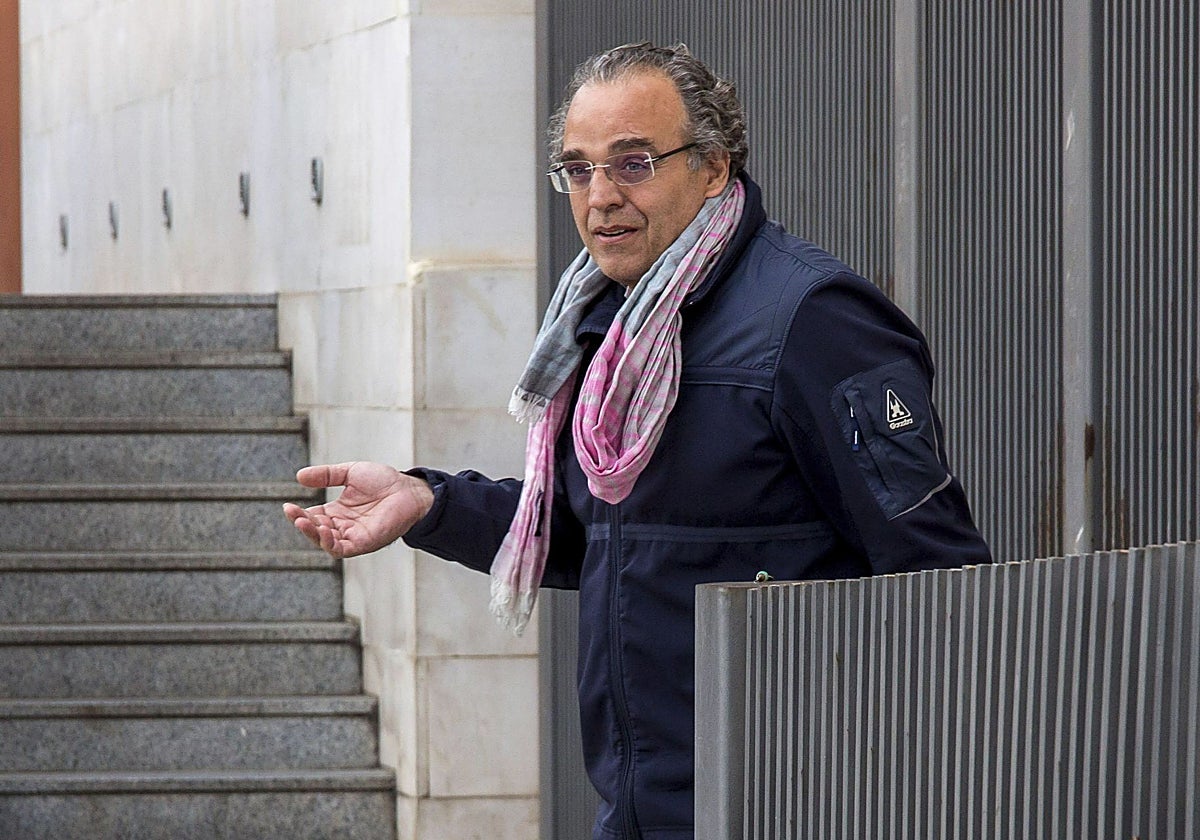 Sergio Blasco, a su salida de la Ciudad de la Justicia.