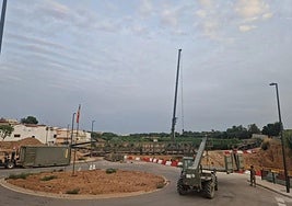 Trabajos de desmontaje en Loriguilla.