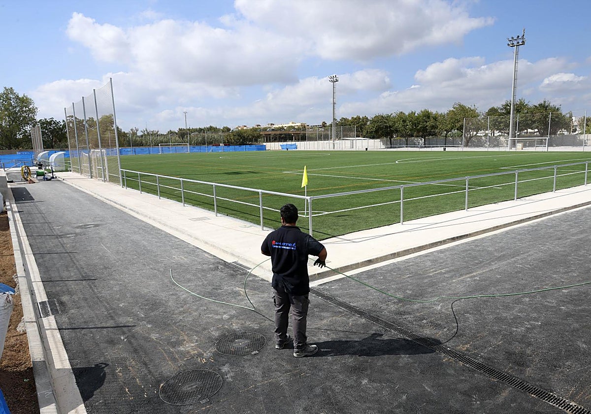 El nuevo campo de fútbol de Alfafar.