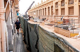 Acera de la calle Alicante, este mismo martes.