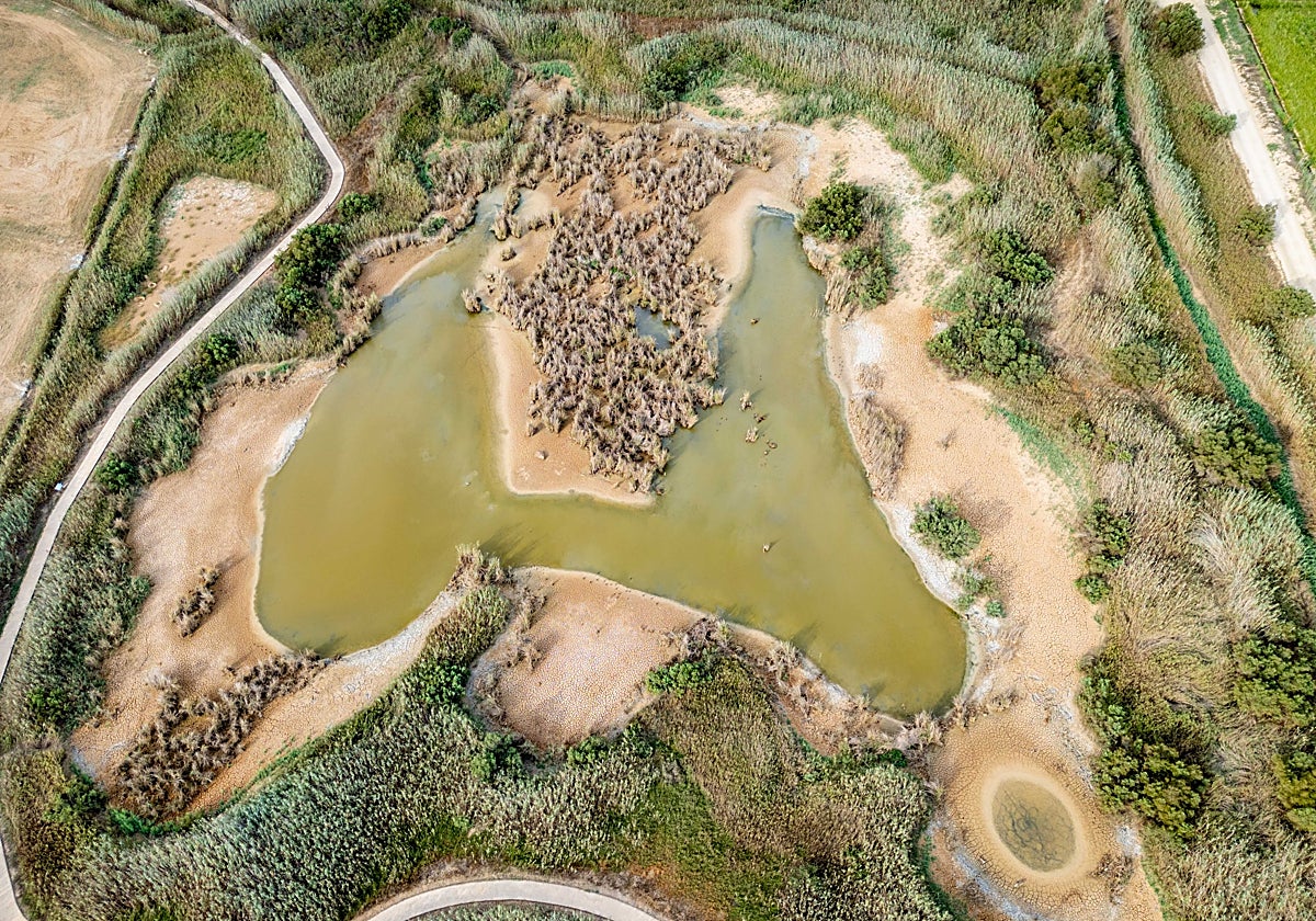 Vista aérea del tancat de la Pipa.