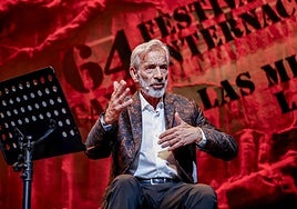 Imanol Arias, pregonero del Cante de las Minas en la Unión.