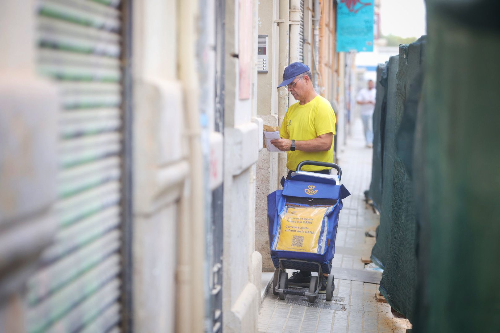 Obras en la calle Alicante de Valencia