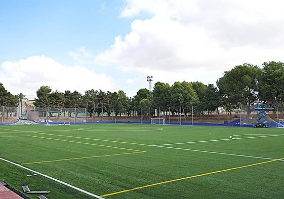 Estado actual del camp de fútbol 'El Terrer', de Paiporta.