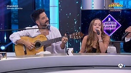 Camilo en 'El Hormiguero' junto a Evaluna, este miércoles.