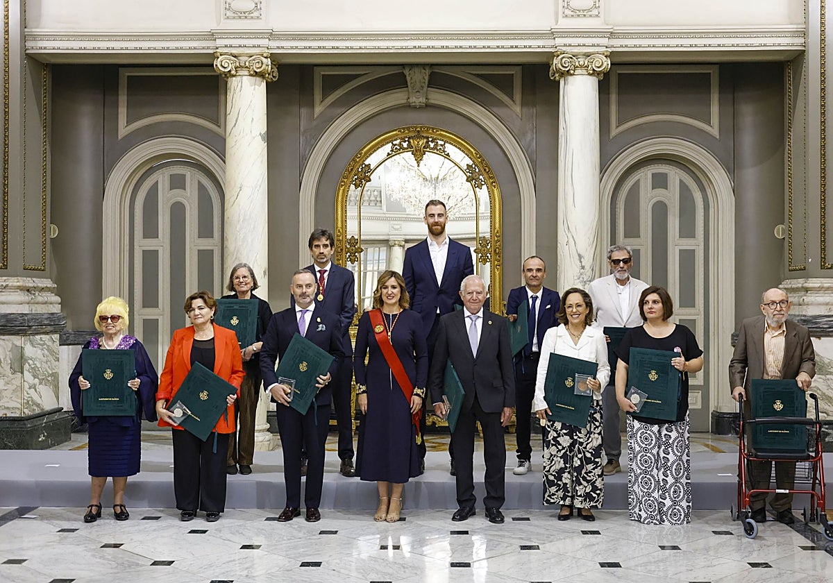 Galardonados el pasado año días antes del 9 d'Octubre.