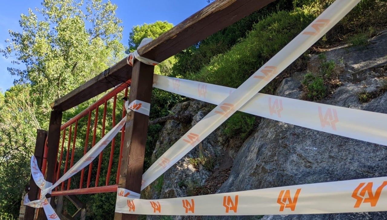 Baranda precientada en el Pou Clar.