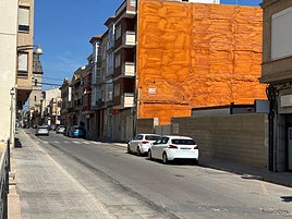 Calle Colón en la Pobla de Vallbona.