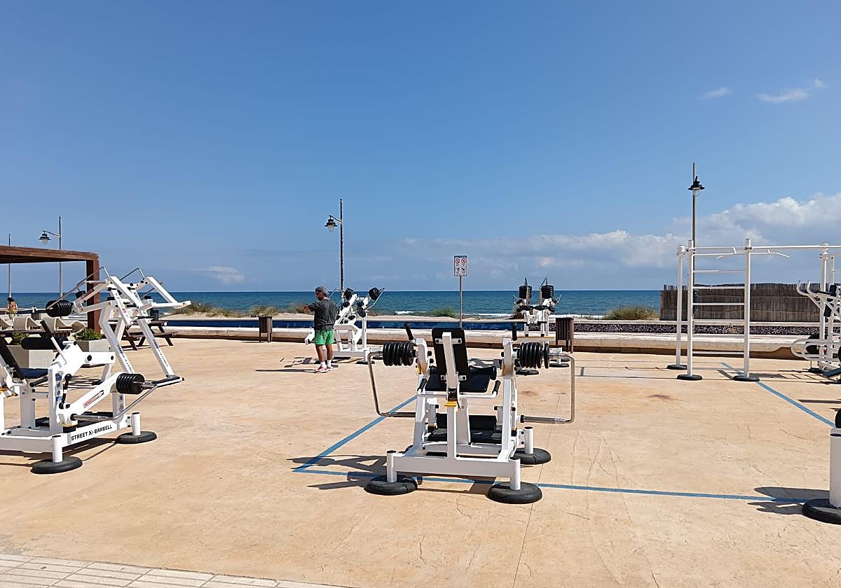 Gimnasio al aire libre en El Perelló.