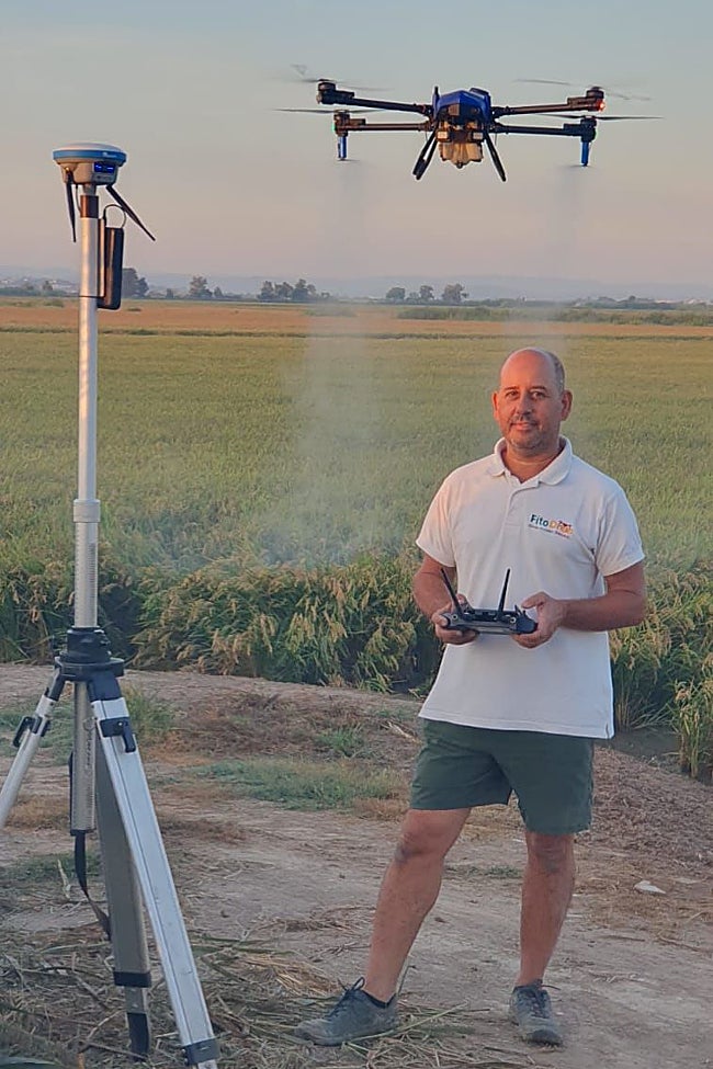 Toni Bonafont introduce los drones en la agricultura de precisión.