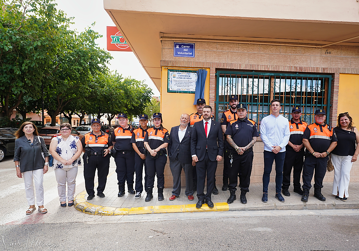 Inaguración de la calle Voluntariat.