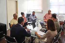 Un momento de la reunión.