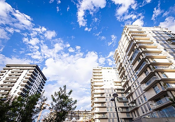 Nuevas viviendas construidas en Valencia.