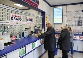 Una administración de loterías en una imagen de archivo.