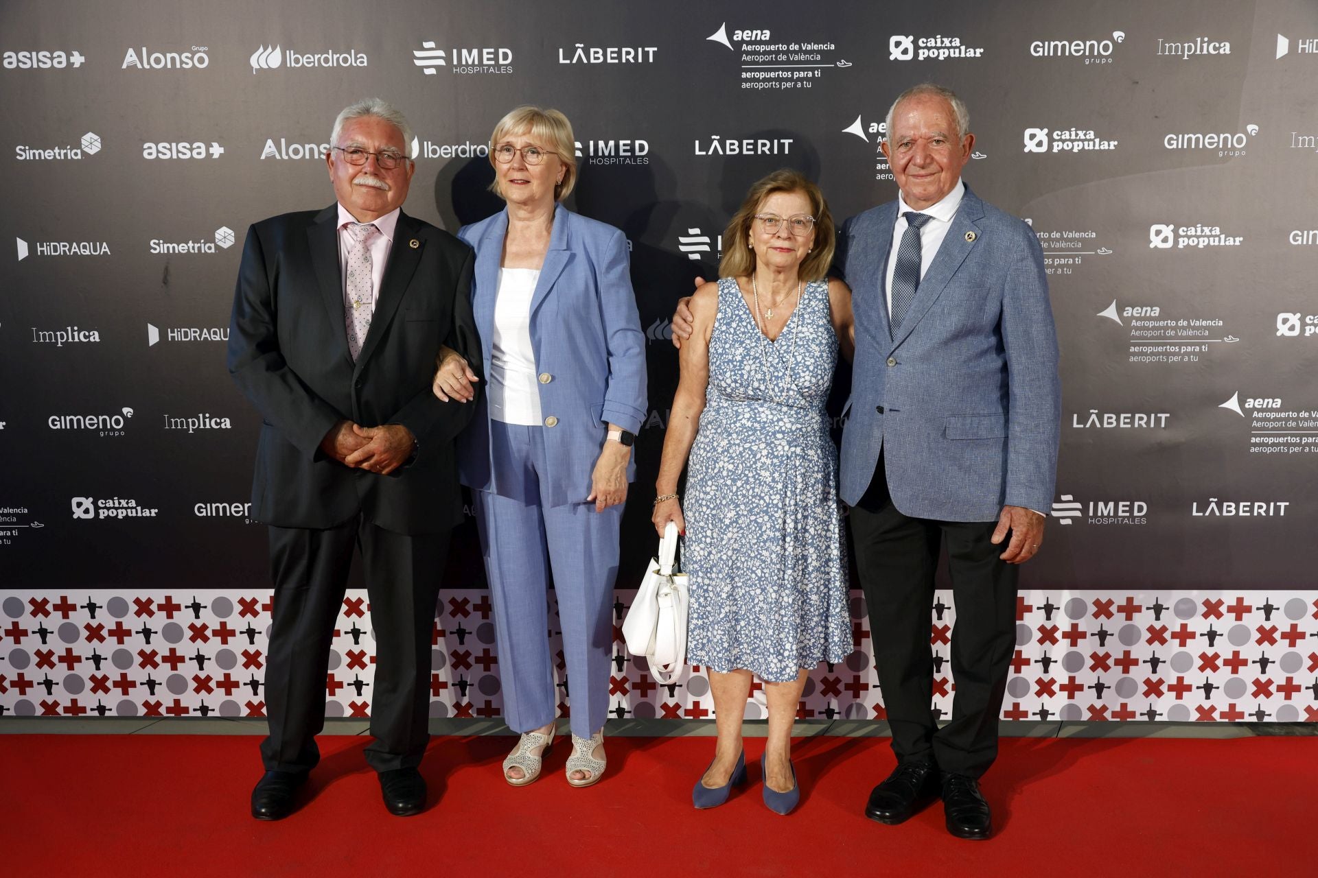 Francisco Almenar, Blas Almenar, Maria Virginia Silla, y Herminia Tamarit, del Tribunal de las Aguas.