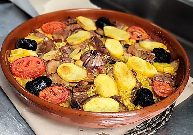 Arroz al horno tradicional.