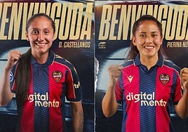 Daniela Castellanos y Pierina Núñez, nuevas futbolistas del Levante.