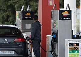 Una gasolinera Repsol.