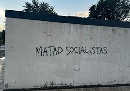 El PSPV denuncia una pintada en Ontinyent con la frase «Matad socialistas»