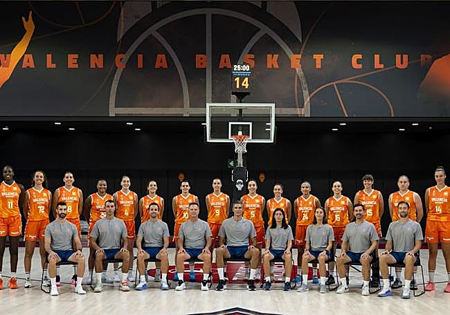 Plantilla del Valencia Basket femenino.