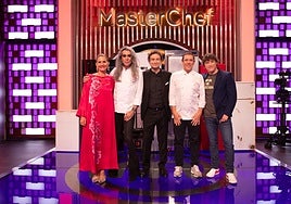 El jurado de 'MasterChef' junto a Mario Vaquerizo y Francis Paniego.