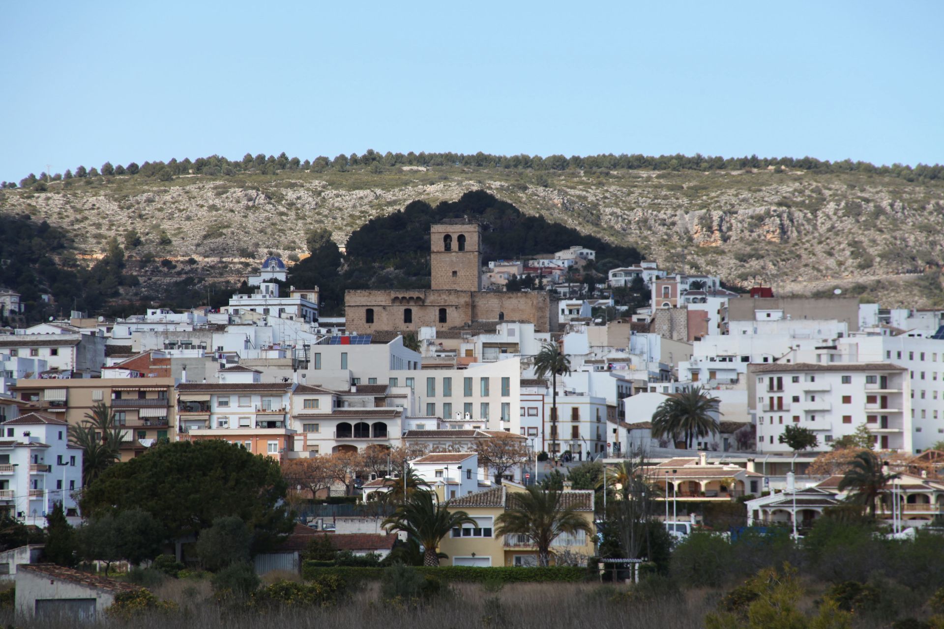 Vista panorámica del casco urbano de Xàbia.