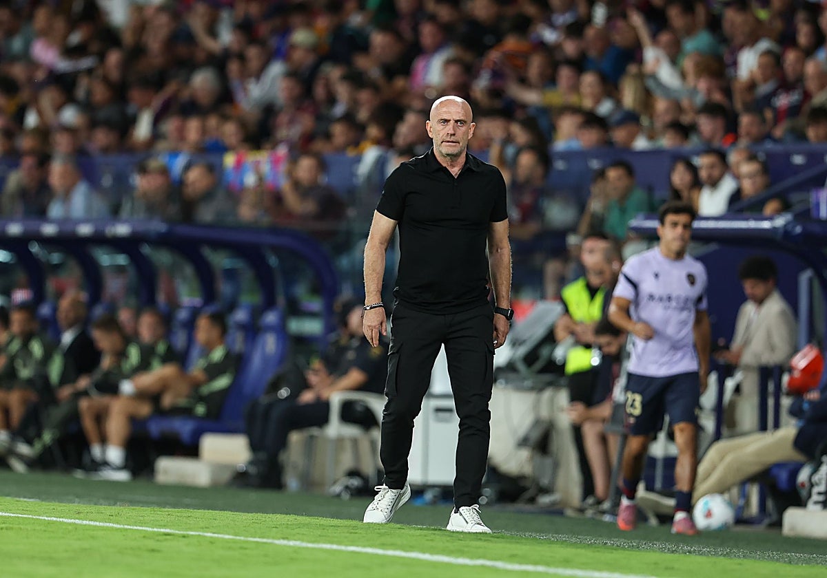 Julián Calero, durante el partido contra el Real Madrid.