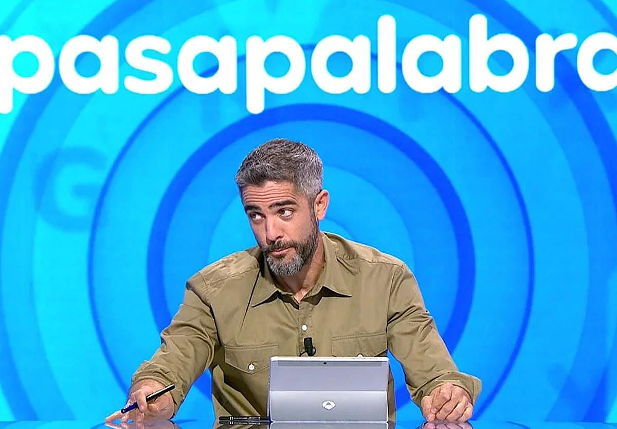Roberto Leal, en el plató de 'Pasapalabra'.