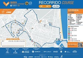 El recorrido del Medio Maratón de Valencia 2025 para batir otro récord, calle a calle