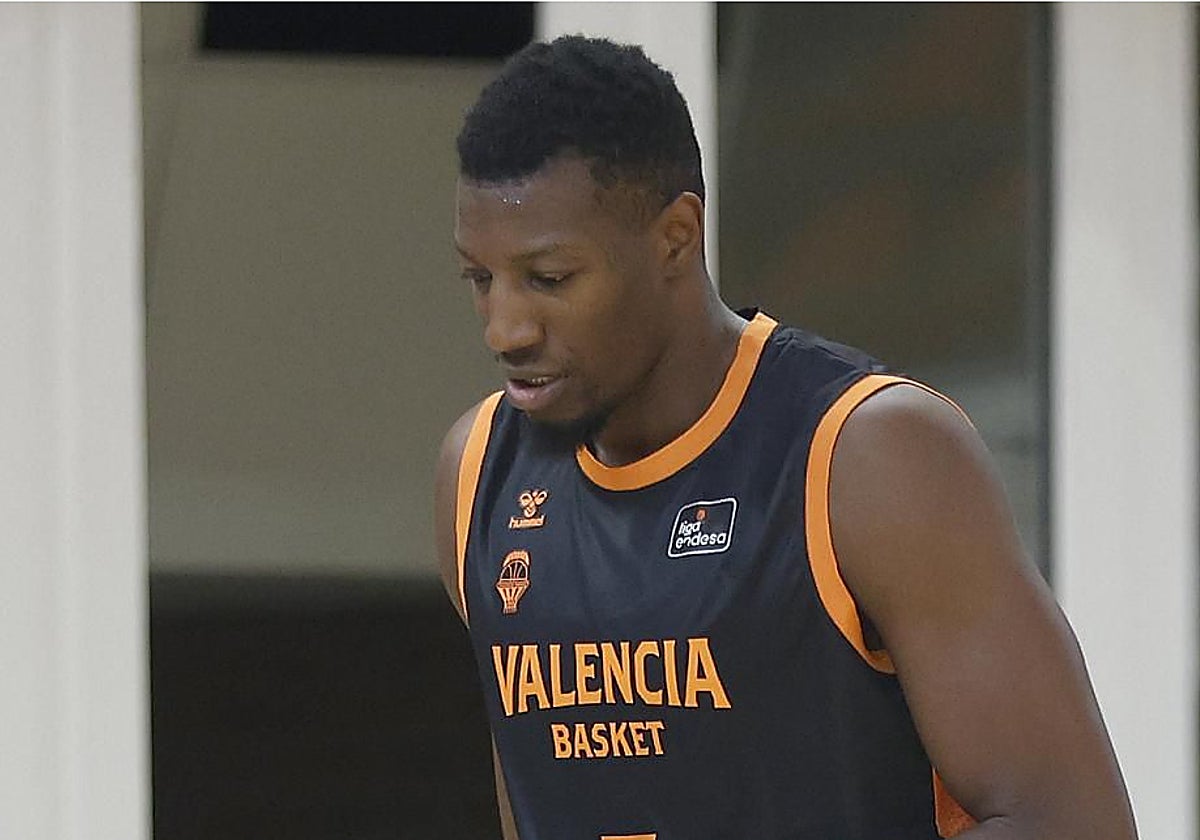 Yankuba Sima, durante un partido de pretemporada.