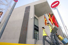 Instalaciones de la Policía Local de Xàtiva.