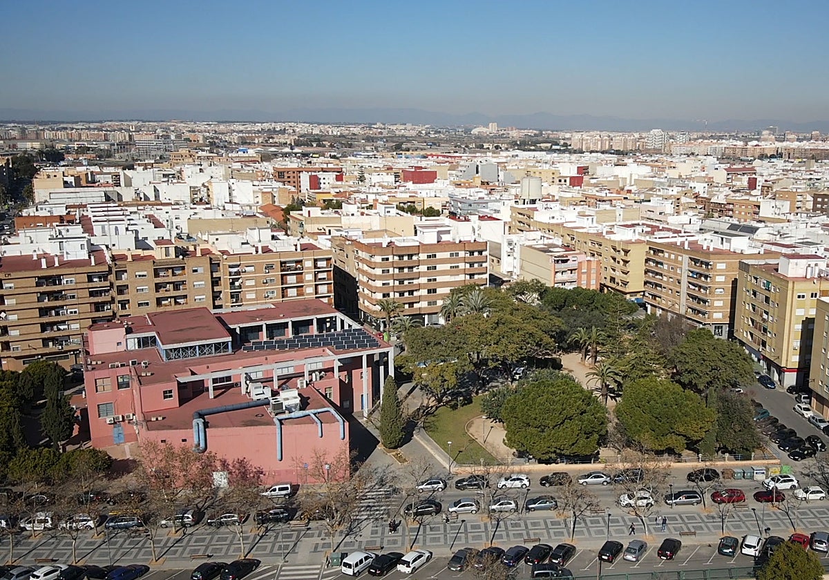 Xirivella a vista de dron.