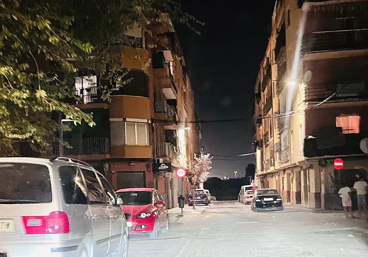 Calle del Xenillet de Torrent donde se ha producido este nuevo tiroteo.