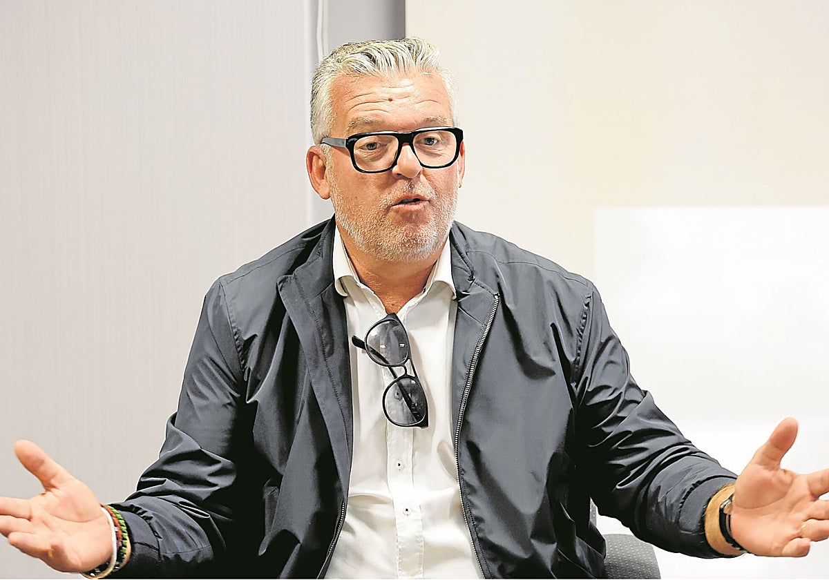 Andrés Arlandis, durante la entrevista.