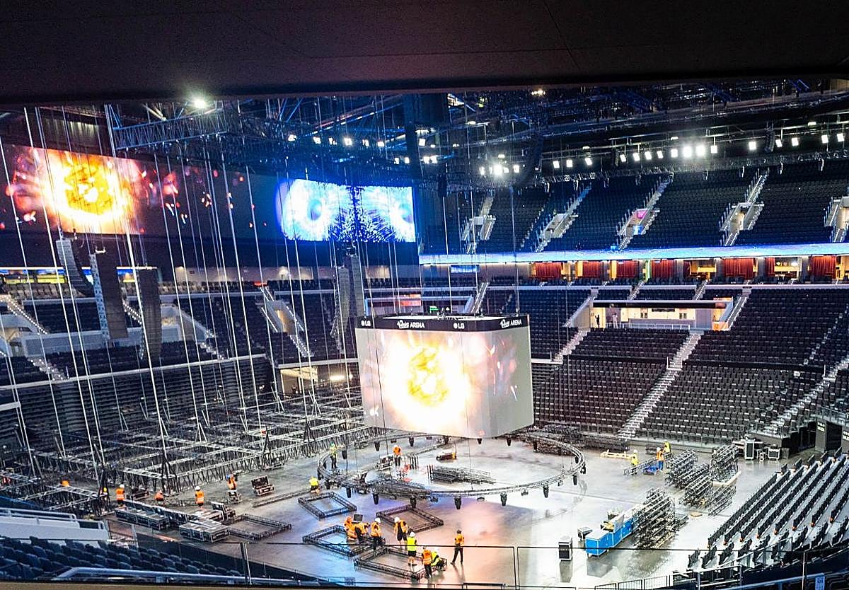 Interior del Roig Arena.