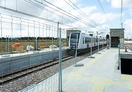 Obras en la estación de Valencia Sud.