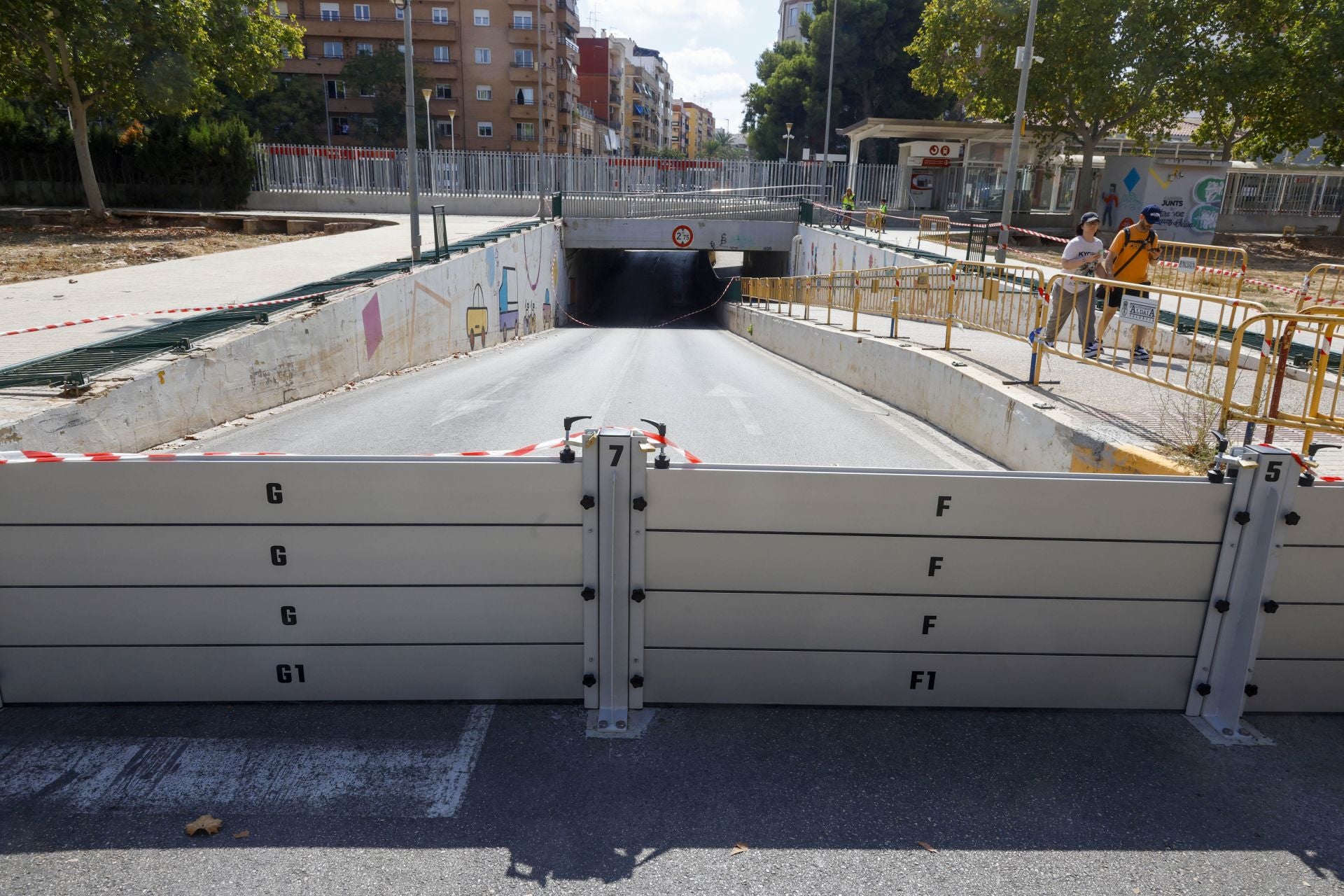 Aldaia activa las barreras contra los desbordamientos