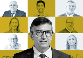 Vicente Lafuente, durante la rueda de prensa de presentación de candidatura para presidir la CEV.