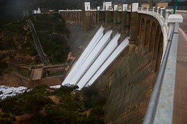 Imagen reciente de la presa de Forata.