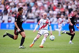 Isi Palazón, con el Rayo Vallecano.