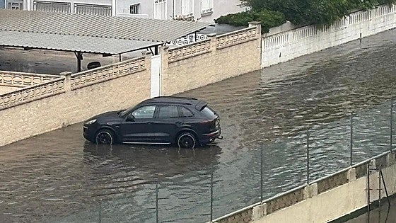 Récords de lluvia en Gandia y Barx con casi 200 litros en una hora