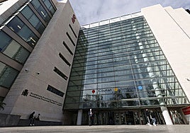 Vista del edificio de la Ciudad de la Justicia de Valencia.