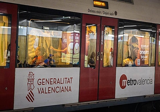 MetroValencia interrumpe la circulación de un tramo de las líneas 1 y 2 por las lluvias