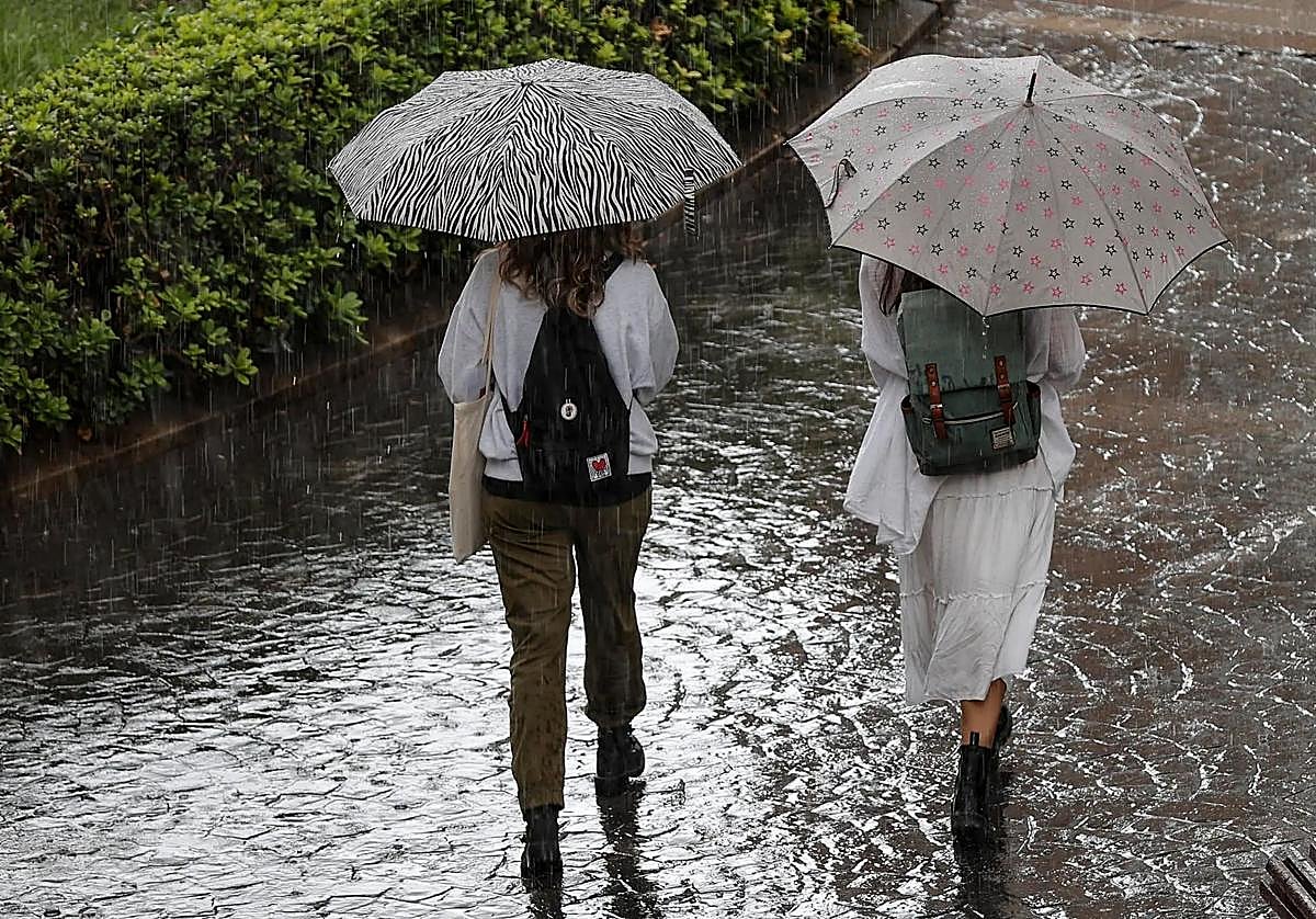 Lluvias en Valencia.