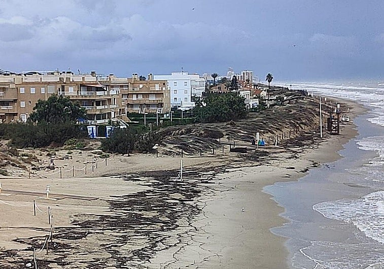 Estado de la playa de Cullera.