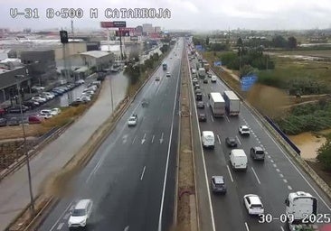 Las lluvias colapsan la movilidad en Valencia